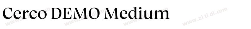 Cerco DEMO Medium字体转换